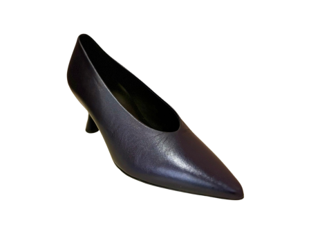 106001 Petrol Sculptured Heel Pump For Discount