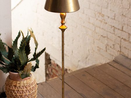 Antique Gold Table Lamp w  Metal Shade Online Hot Sale