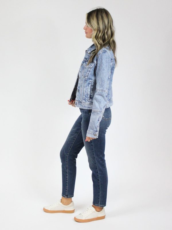 Free People Rumors Denim Jacket Hot on Sale