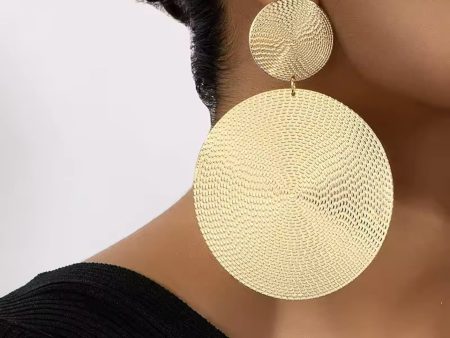 Paula Gold Circle Earrings For Cheap