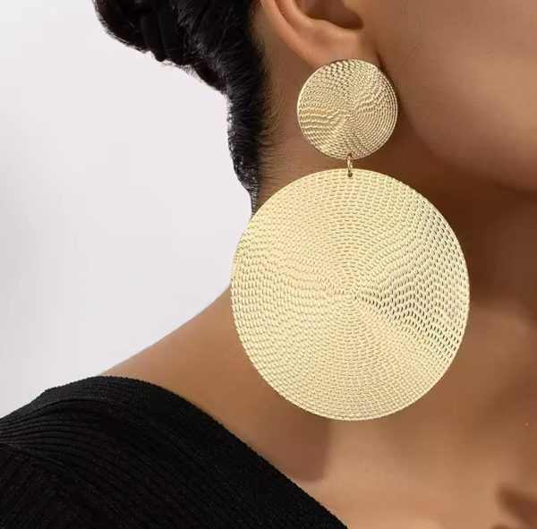 Paula Gold Circle Earrings For Cheap