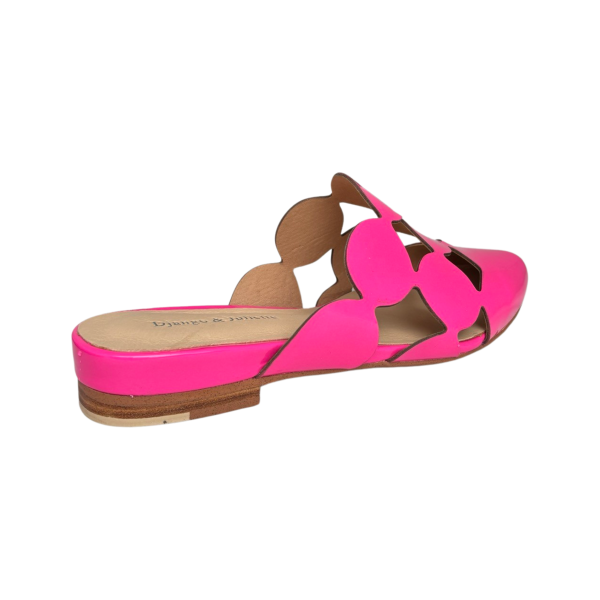 Forli Hot Pink Patent Flat Slide Sale