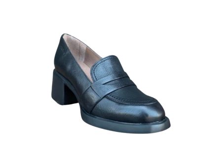 G6107 Black Leather Loafer For Cheap