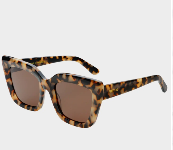 Portofino Acetate Oversized Cat Eye Sunglasses Milky Tortoise Cheap