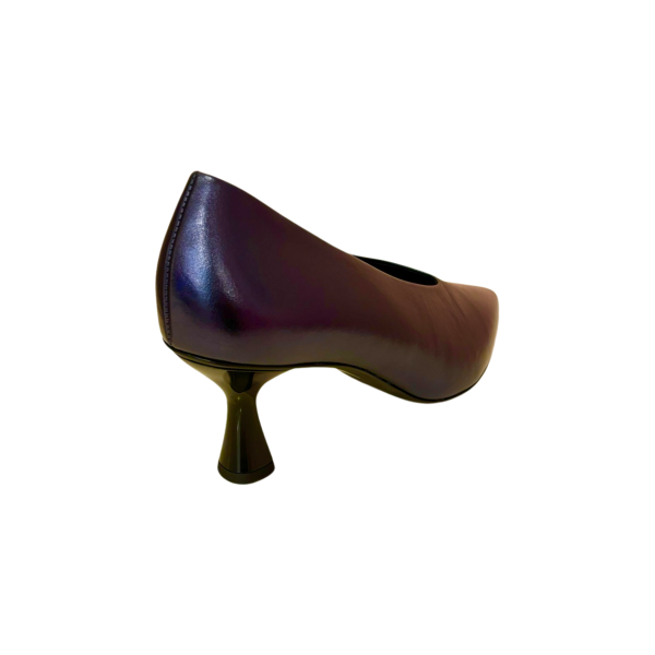 106001 Petrol Sculptured Heel Pump For Discount