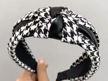 Big Houndstooth Headband Online now