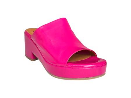 Gwen Fuchsia Patent Slide Supply