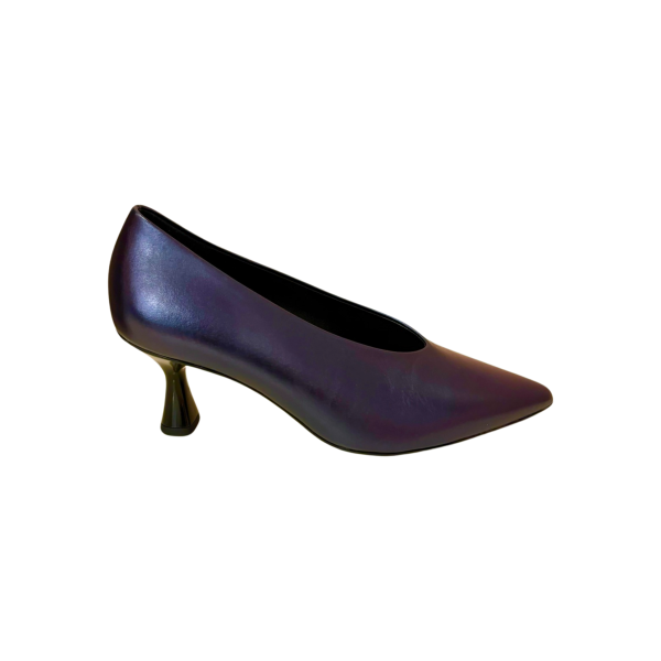 106001 Petrol Sculptured Heel Pump For Discount