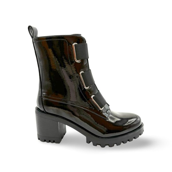 Believe WATERPROOF Vegan Black Patent Boot Fashion