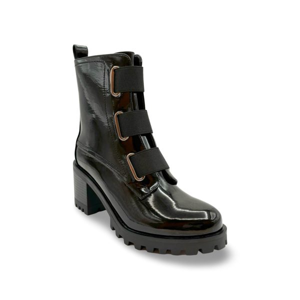 Believe WATERPROOF Vegan Black Patent Boot Fashion