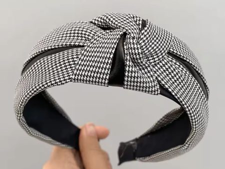 Micro Houndstooth Headband Discount