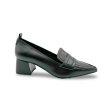 11079 Black Leather Pump on Sale