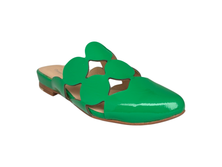 Forli Emerald Patent Flat Slide Cheap