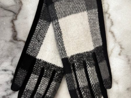 Monique Glove Grey Tartan For Discount