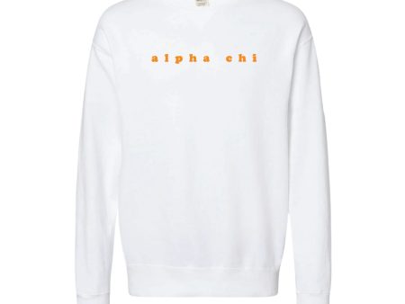 Sorority Bubble Letter Embroidered Sweatshirt Fashion