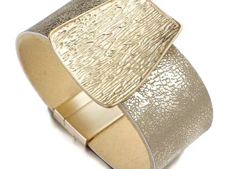 Gold  Metallic Magnetic Cuff For Sale