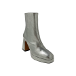 23568 Metallic Grey Platform Boot Supply