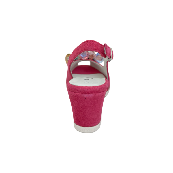 11025 Pink Jewel Wedge Sandal Online now