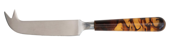 Stainless Steel Cheese Knife w  Resin Handle, Tortoise Shell Finish For Discount