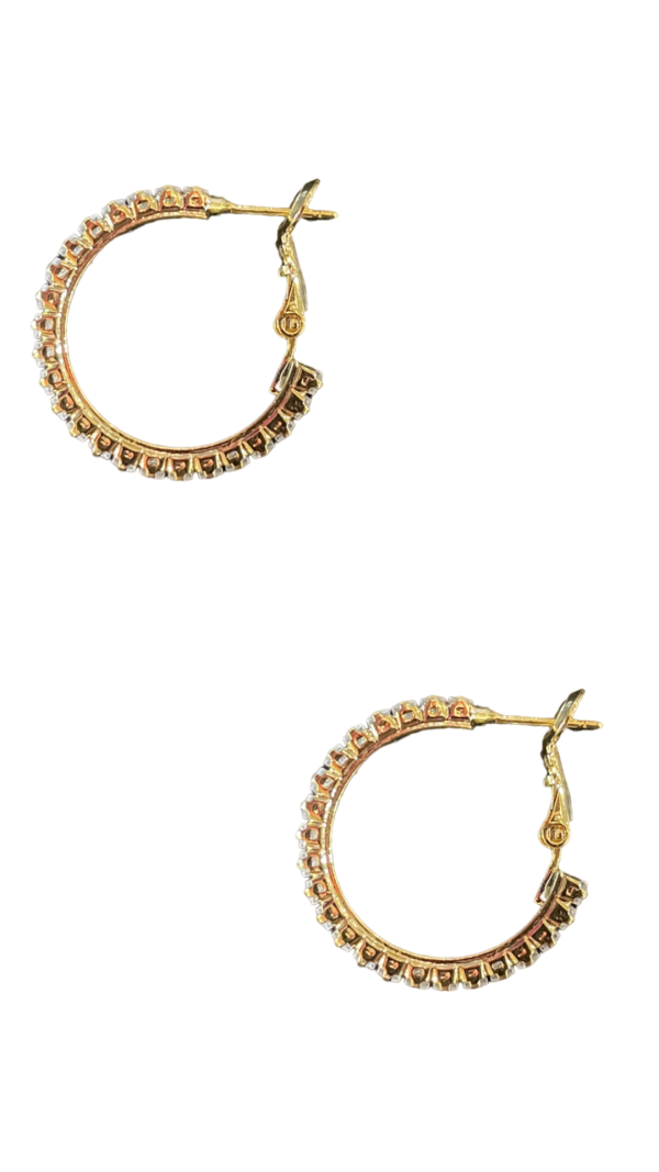 Medium Baguette Hoops - Gold Online Hot Sale