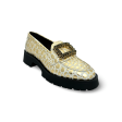 RAQUEL Gold Loafer Cheap