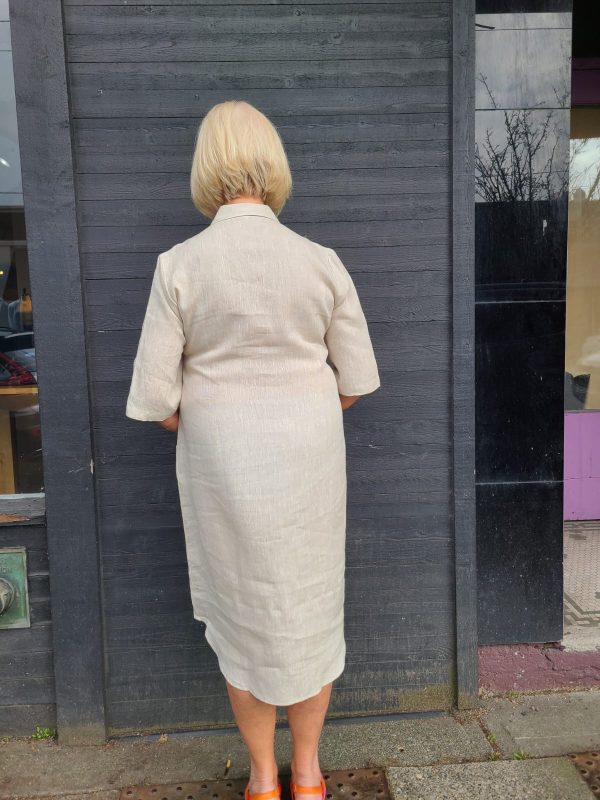 23-99M Natural Linen Dress For Sale