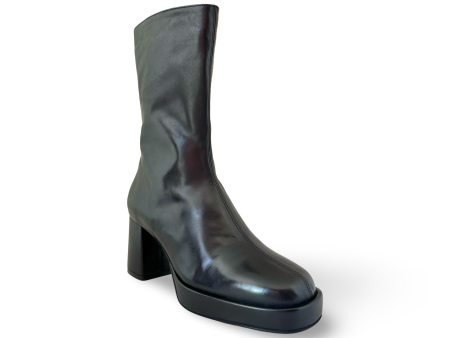 Penner Black Block Heel Boot on Sale