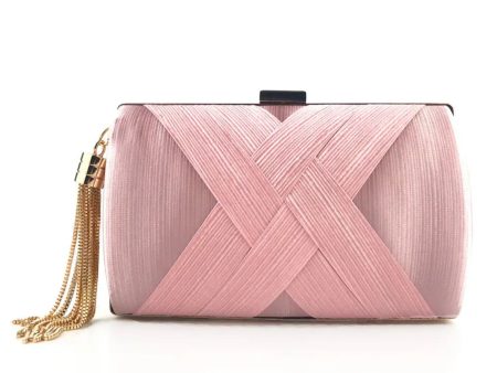 Pink Cylinder Clutch Cheap