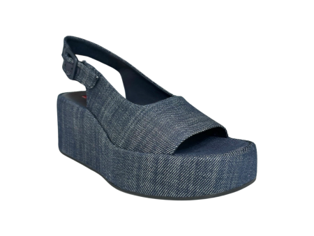 102519 Denim Platform Sandal For Discount