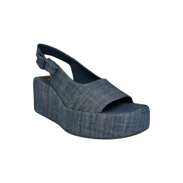 102519 Denim Platform Sandal For Discount