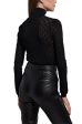 Natasha Pointelle Sweater - Black Online