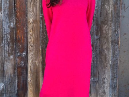 231114239 Magenta Sweater Dress Online Sale