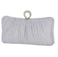 20239-Finger Ring Silver Clutch on Sale