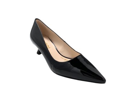 Chemia Black Patent kitten Heel Pump Supply