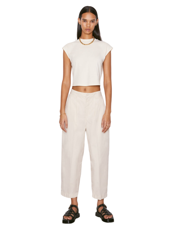 Fluid Twill Pleated Pant - Flax Online Hot Sale