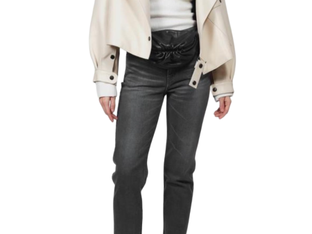 Simi Leather Jacket - Ivory Hot on Sale