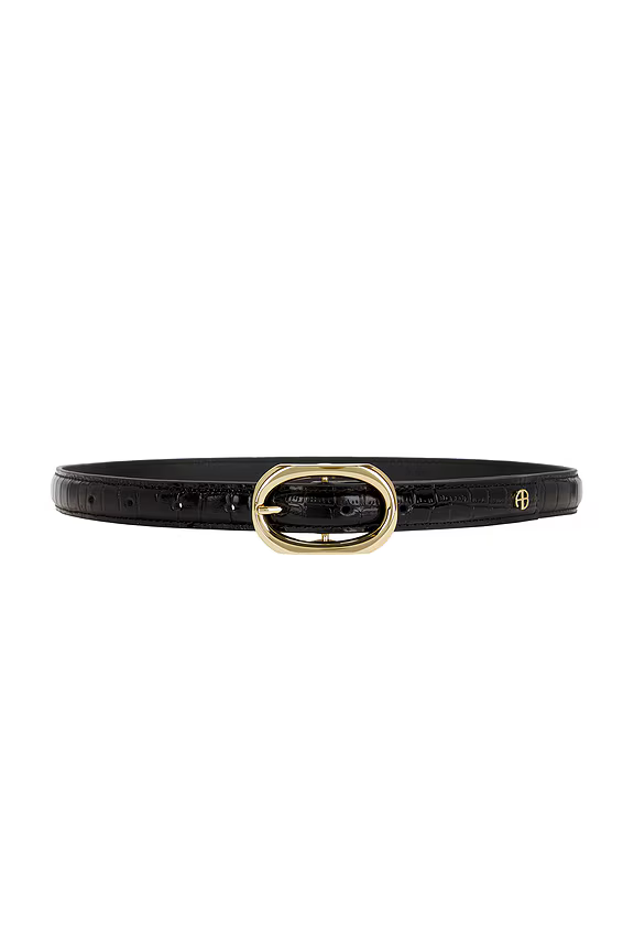 Mara Belt - Black Embossed Cheap