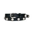 Joni Nappa Belt - Silver Black Online