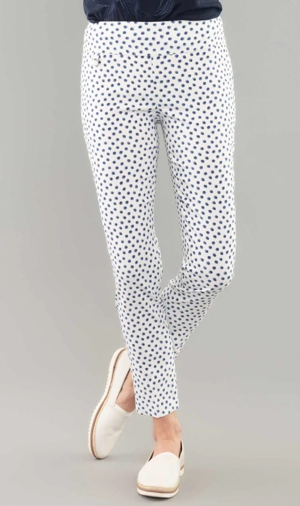 109601 Cabrena Dot Ankle Stretch Pant Hot on Sale