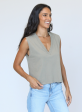 MARGOT-V Neck Sleeveless Tee Supply