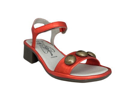 Exie487 Red Sandal on Sale