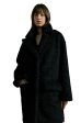 Mani Cocoon Half Coat - Black on Sale