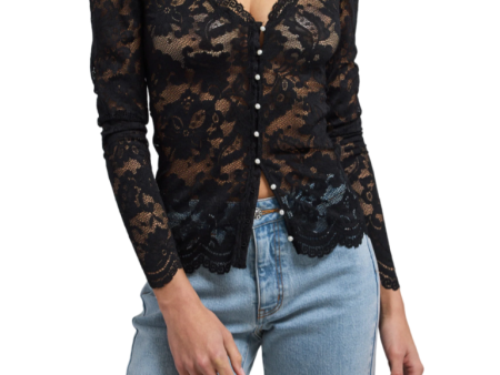 Brandi Lace Top - Black Online Hot Sale