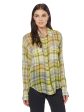 Melanie Silk Shirt - Blazing Yellow Sale