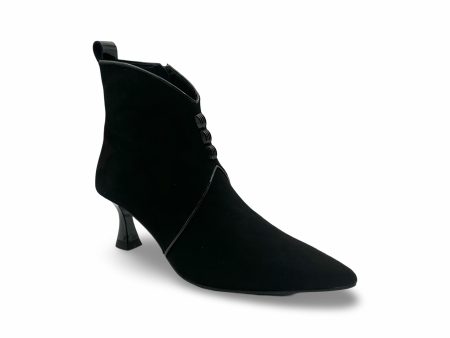 9251-2 Black Suede  Bootie Supply