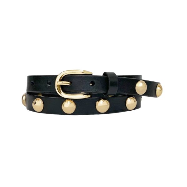 Joni Nappa Belt - Gold Black Cheap