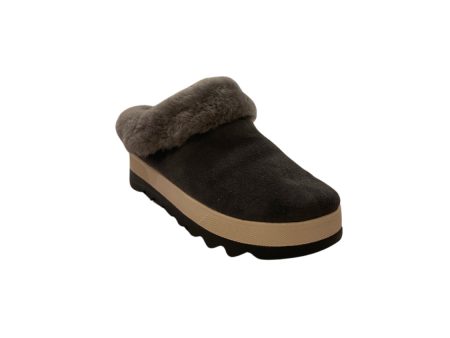 Pronya Pewter Shearling Mule Online Sale