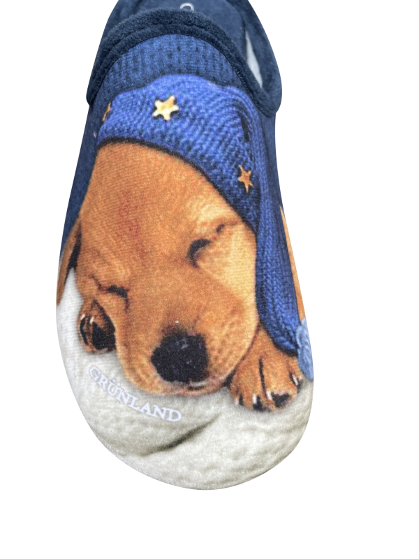 Faye CI2407 Dog Slipper Blue For Cheap