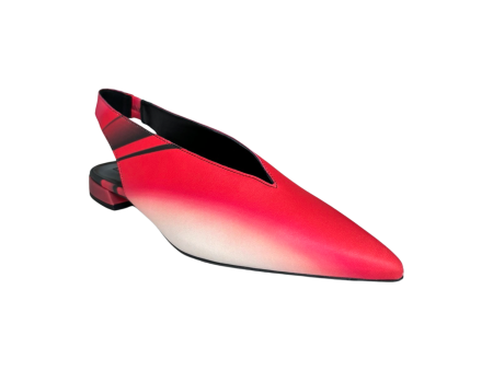 101917 Red Flat Sling back Online Sale