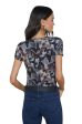 Ressi Fitted Tee - Multi Dark Butterfly Online Hot Sale